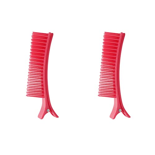 PATKAW 2St Haar Klammern Haarspangen haarklips Rollclips voluminöse Root-Clips Kamm Krokodilklemmen Friseursalon-Clips Fülle Haarnadel Partitionsordner Styling-Clip Damen Haarklammer rot von PATKAW