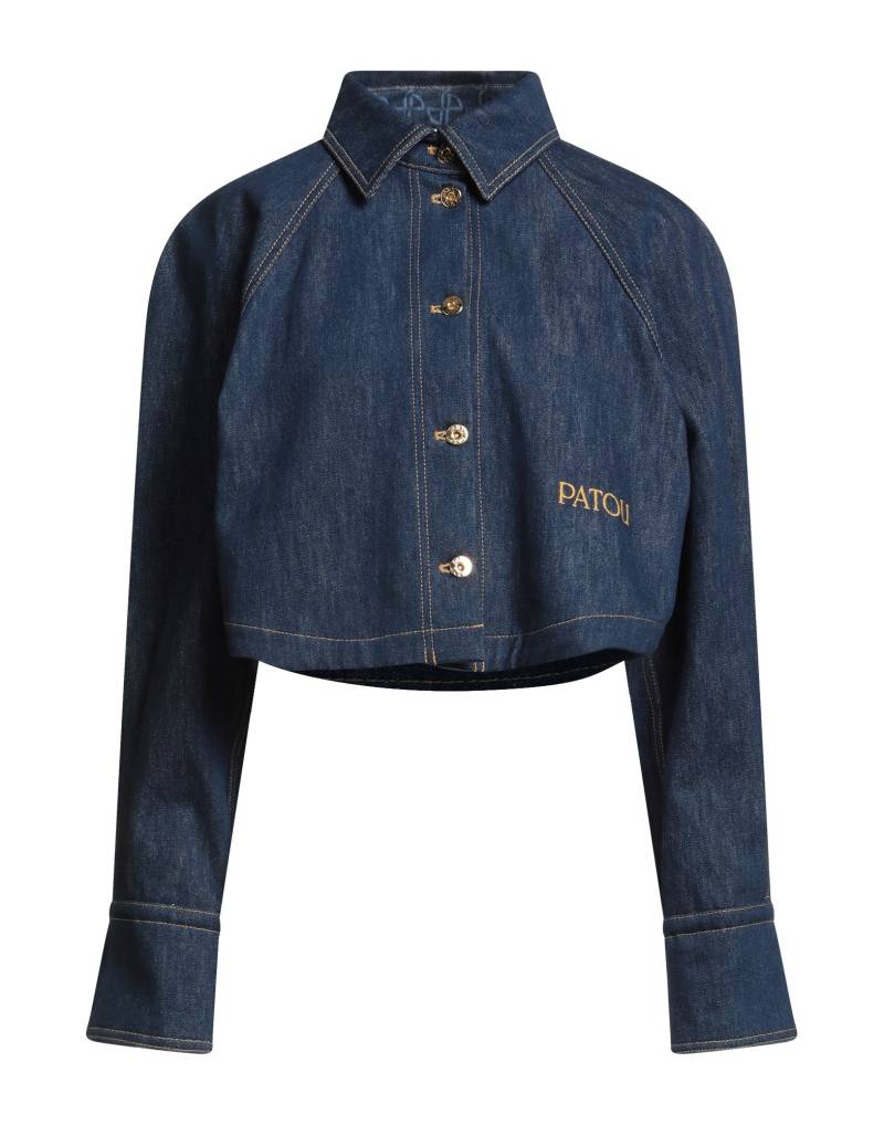 PATOU Jeansjacke/-mantel Damen Blau von PATOU