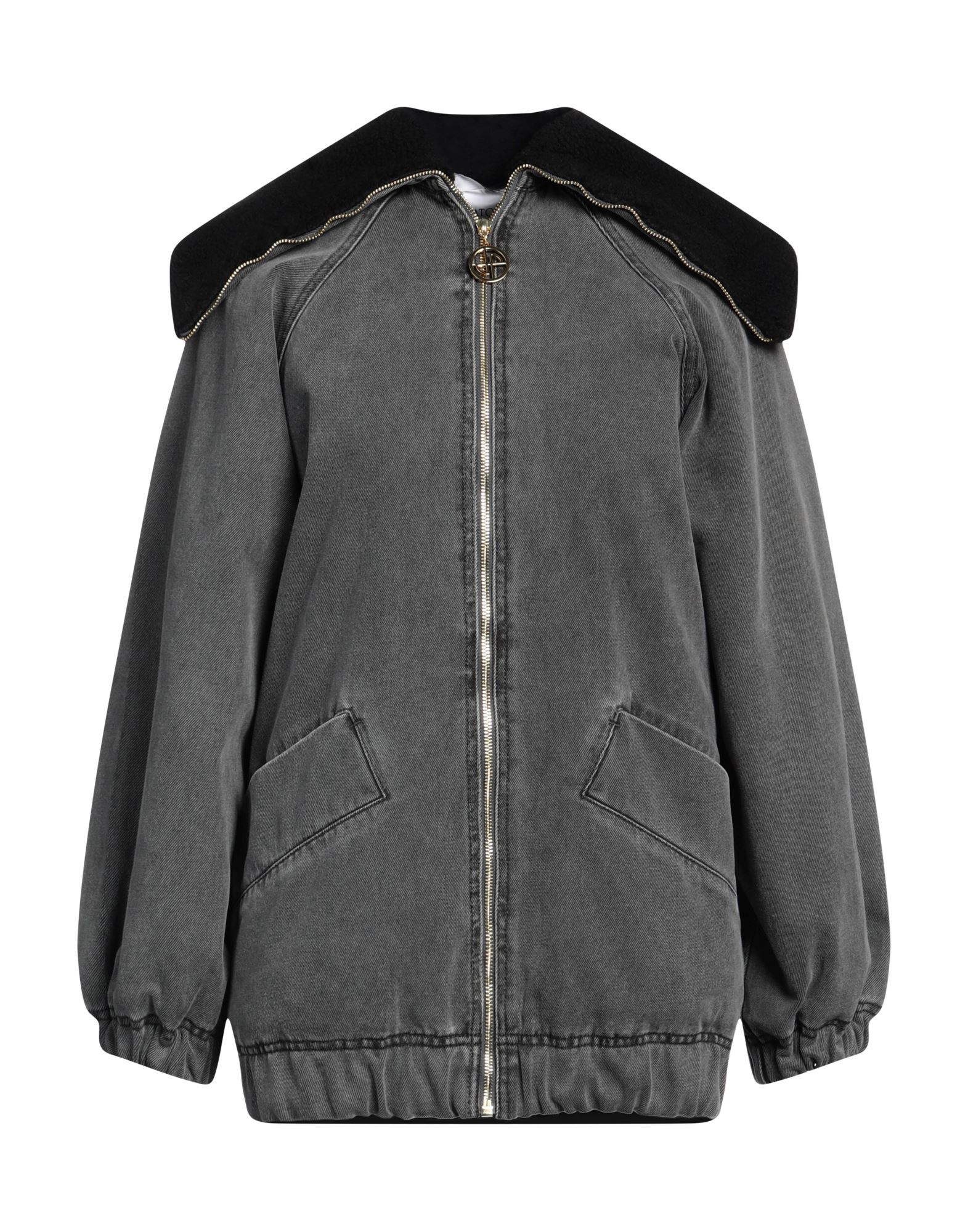 PATOU Jeansjacke/-mantel Damen Grau von PATOU