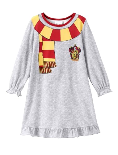 Harry Potter Nachthemd Mädchen Nachtkleid Kinder, Hogwarts Gryffindor Schlafanzug Herbst Winter Kleidung Weihnachten Geschenke übernachtungsparty Kleid Nachtwäsche Pyjama Nightdress 11-12Jahre 146-152 von PATPAT