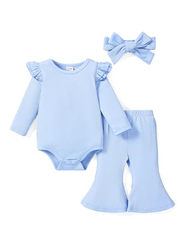 PATPAT Baby Bekleidungsset: Langarm Body und Schlagenhose, Strampler, Neugeborenen Kleidung, 1. Geburtstag Mädchen, Geschenk Outfits 0-18 Monate PATPAT Baby Bekleidungsset: Langarm Body und Schlagenhose, Strampler, Neugeborenen Kleidung, 1. Geburtstag Mädchen, Geschenk Outfits 0-18 Monate von PATPAT