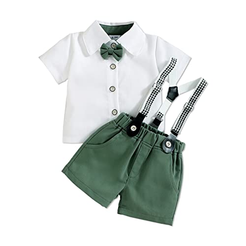 PATPAT Baby Boy Kleidung Fliege Shirt und Träger Shorts Outfits Anzüge Gentleman von PATPAT