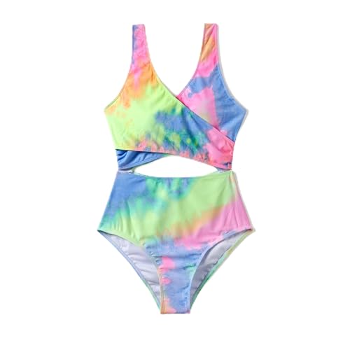 PATPAT Familien Outfit Bikini Set, Gestreift|Einteilig Zweiteilig Hawai Tropisch Strandbikini & Badehose, Badeanzüge für Mutter Tochter, Bademode Bikinislip für Paar Couple Damen S von PATPAT