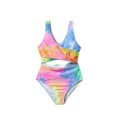 PATPAT Familien Outfit Bikini Set, Gestreift|Einteilig Zweiteilig Hawai Tropisch Strandbikini & Badehose, Badeanzüge für Mutter Tochter, Bademode Bikinislip für Paar Couple Mädchen 3-4 Jahre von PATPAT