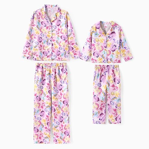 PATPAT My Little Pony Mutter Tochter Pyjama Set Satin Zweiteilig Schlafanzuge Lang Familien Herbst Winter Nachtwäsche MLP Weihnachten Geschenke übernachtungsparty Pyjamaset für Kinder Mädchen Damen PATPAT My Little Pony Mutter Tochter Pyjama Set Satin Zweiteilig Schlafanzuge Lang Familien Herbst Winter Nachtwäsche MLP Weihnachten Geschenke übernachtungsparty Pyjamaset für Kinder Mädchen Damen von PATPAT