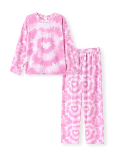 PATPAT Schlafanzüge für Mädchen, Tops & Hose, Schlafanzug Kinder Mädchen, Schlafoverall Kinder, Pyjama Mädchen, Stitch Schlafanzug, Nachthemd Mädchen, Kinder Set, Kinderkleidung,5-6 Jahre 110-116cm von PATPAT