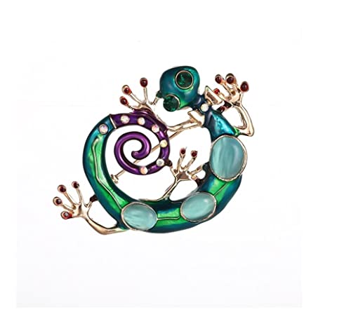 Brosche Fashion alumn Brosche Strass Deko Brosche Schal Brosche Brosche Zubehör Deko Damen Brosche (Color : A, Size : 3.8X5.5CM) von PATPOT