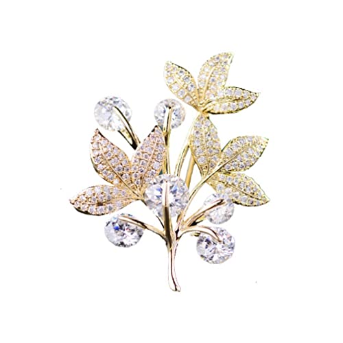 Brosche Pin Elegante Damen Herren Jacke Anzug Kleidung Pin Zubehör Brosche Damen (Color : A, Size : 3x4cm) von PATPOT