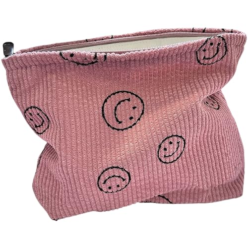 PATRECO Kosmetiktasche für Damen, ästhetische Geldbörse, Pink, 10.63*7.87 inches, Kosmetiktasche mit Reißverschluss von PATRECO