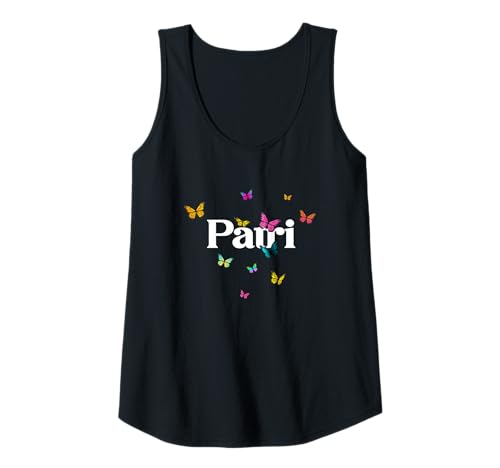 Damen PATRI - Schöner Mädchen Name mit bunten Schmetterlingen Tank Top Damen PATRI - Schöner Mädchen Name mit bunten Schmetterlingen Tank Top von PATRI Tochter Enkel Geburtstag Geschenkideen