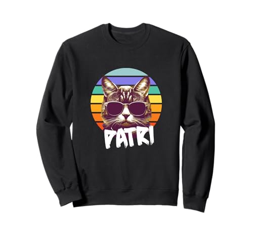 PATRI - Schöner Mädchen Name mit lustiger Katze Sweatshirt PATRI - Schöner Mädchen Name mit lustiger Katze Sweatshirt von PATRI Tochter Enkel Geburtstag Geschenkideen