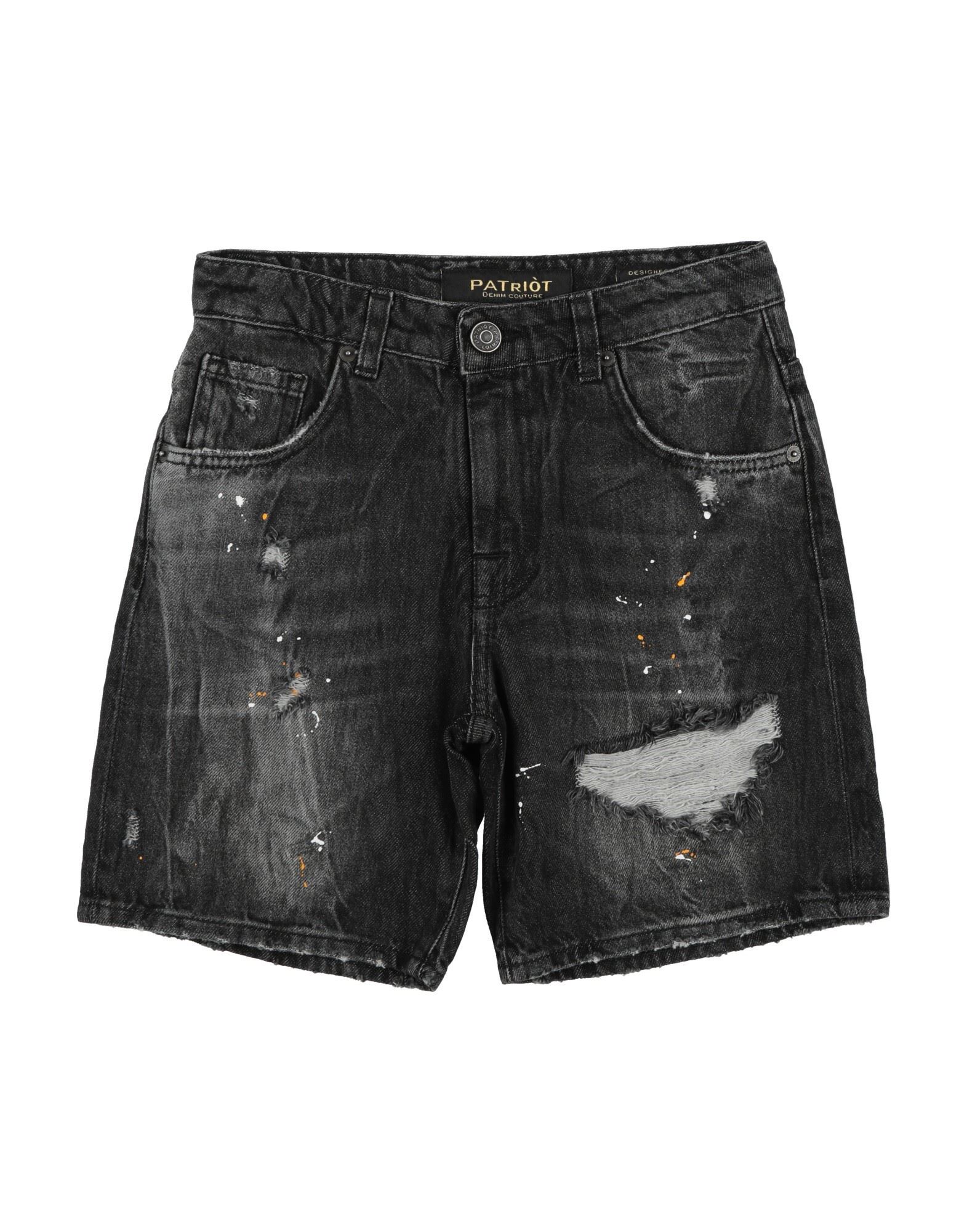 PATRIÒT Jeansshorts Kinder Schwarz von PATRIÒT