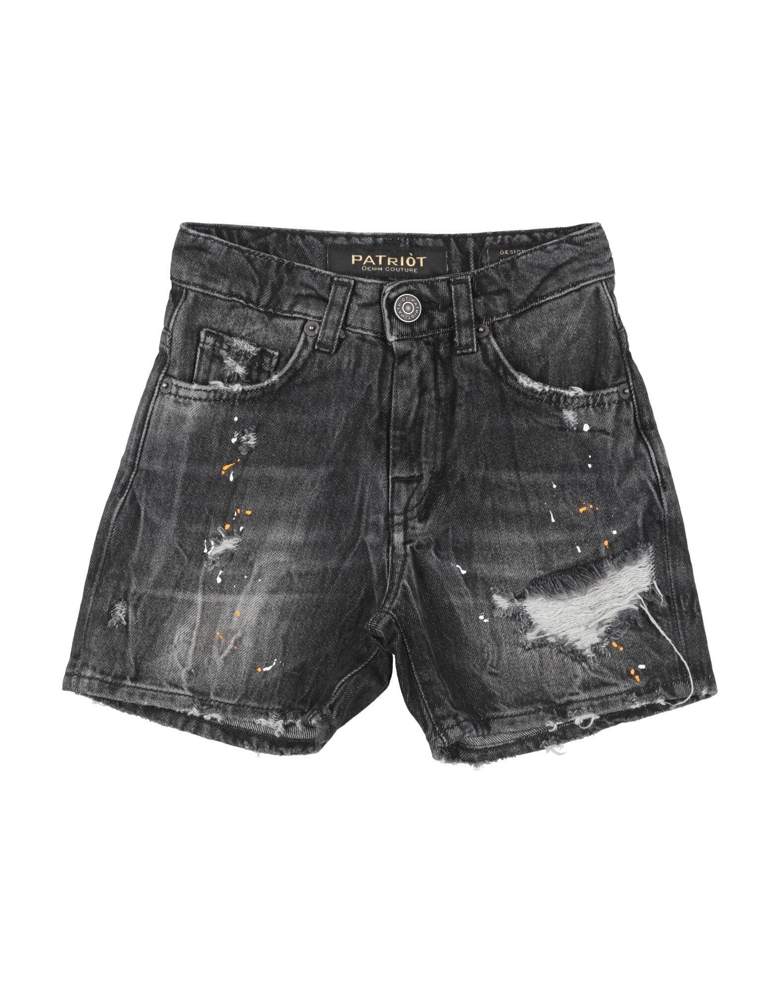 PATRIÒT Jeansshorts Kinder Schwarz von PATRIÒT