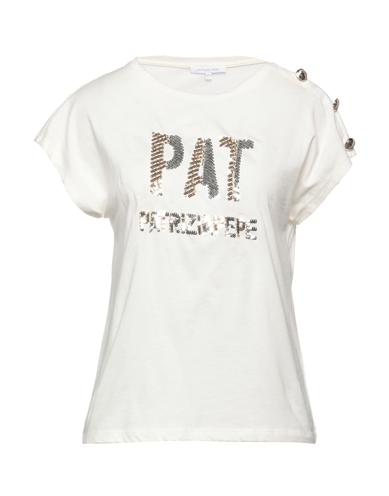 PATRIZIA PEPE SERA T-shirts Damen Elfenbein von PATRIZIA PEPE SERA