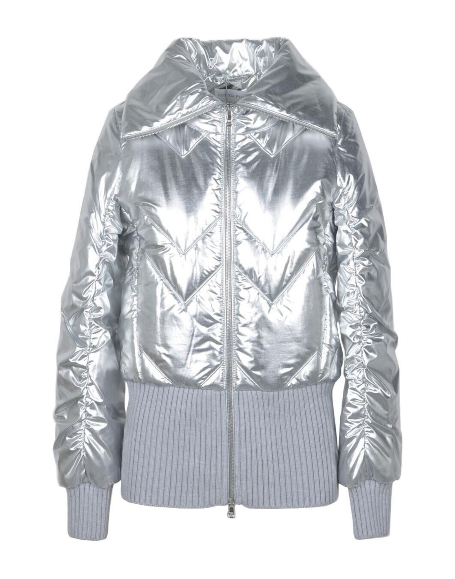 PATRIZIA PEPE Jacke & Anorak Damen Silber von PATRIZIA PEPE