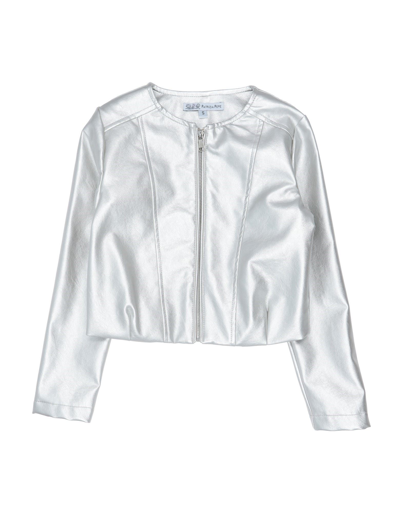 PATRIZIA PEPE Jacke & Anorak Kinder Silber PATRIZIA PEPE Jacke & Anorak Kinder Silber von PATRIZIA PEPE
