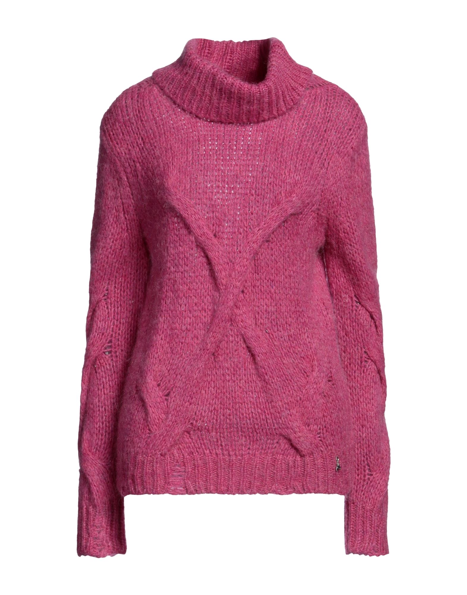 PATRIZIA PEPE Rollkragenpullover Damen Fuchsia von PATRIZIA PEPE