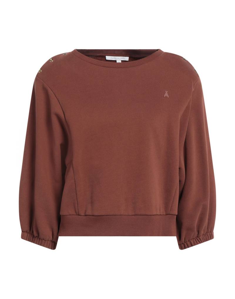 PATRIZIA PEPE Sweatshirt Damen Schokobraun von PATRIZIA PEPE