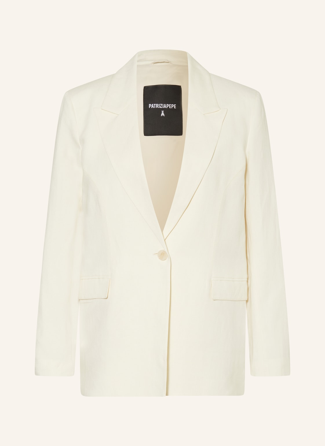 Patrizia Pepe Blazer Mit Leinen weiss von PATRIZIA PEPE