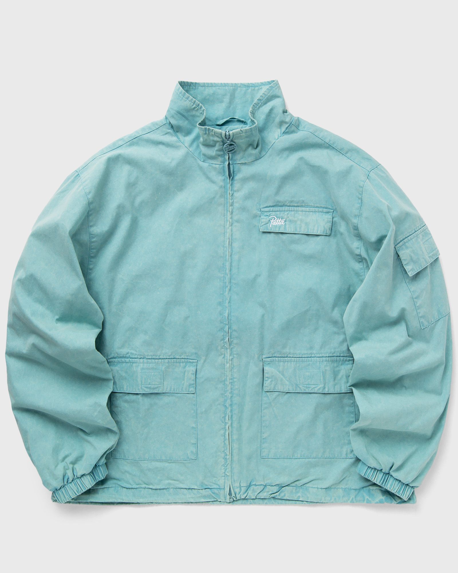 PATTA Acid Washed Track Jacket men Track Jackets blue in Größe:L von PATTA