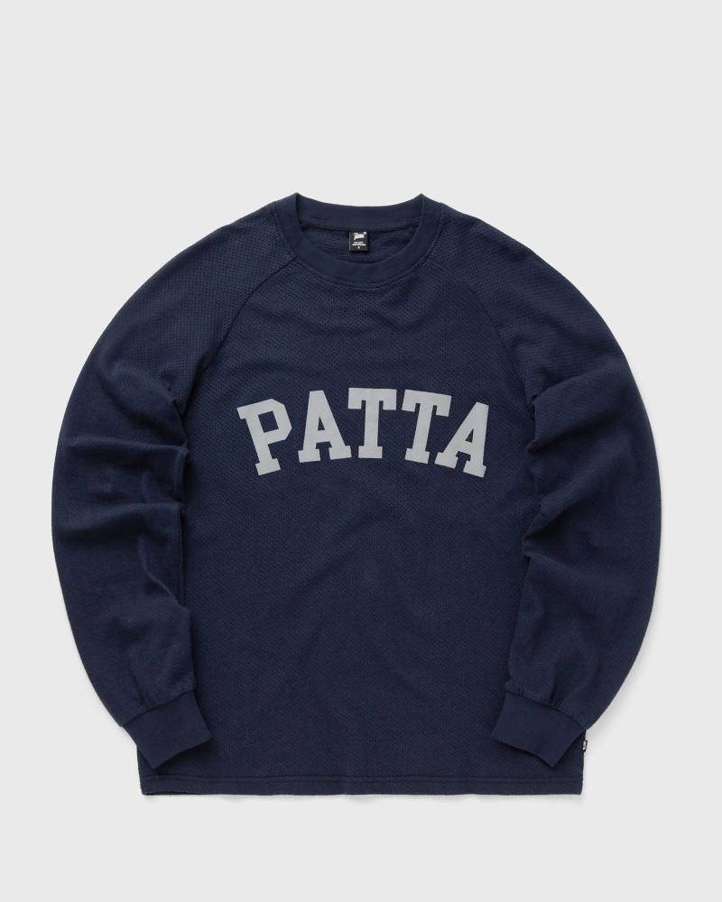 PATTA Arc Logo Mesh Longsleeve Jersey men Longsleeves blue in Größe:L von PATTA