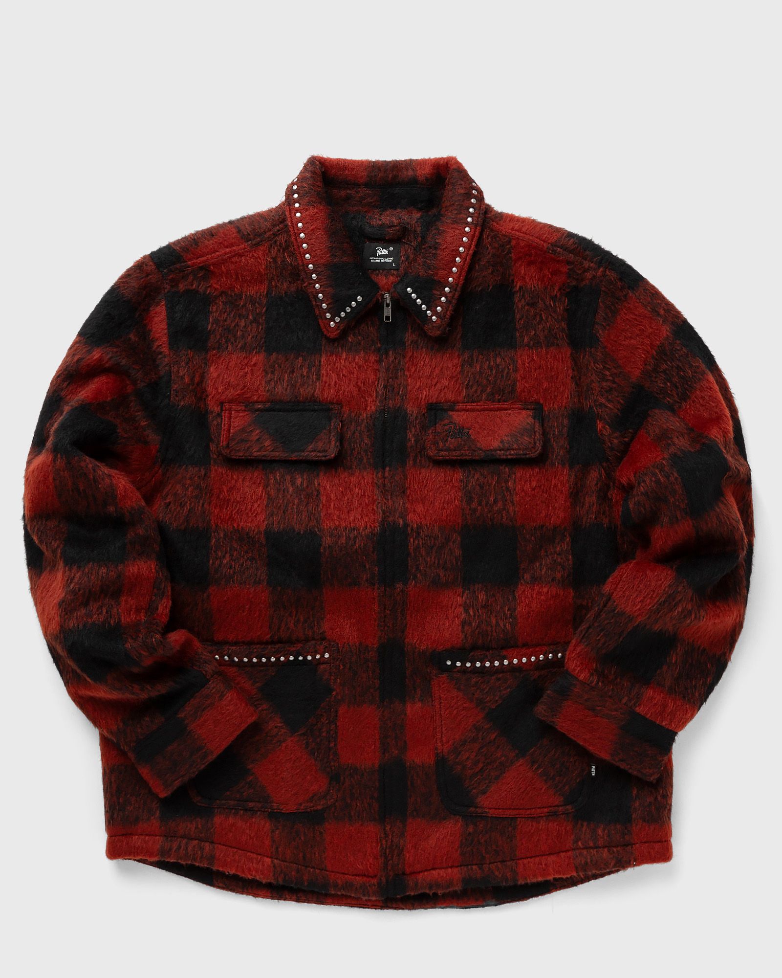 PATTA CHECK CAR COAT men Coats|Overshirts red in Größe:L von PATTA