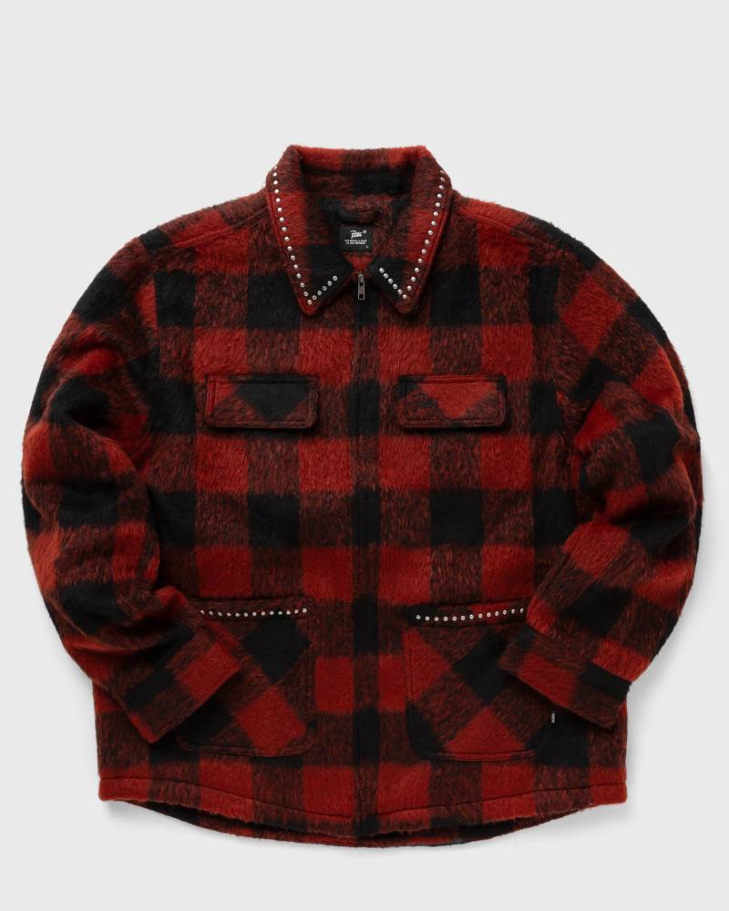 PATTA CHECK CAR COAT men Coats|Overshirts red in Größe:M von PATTA