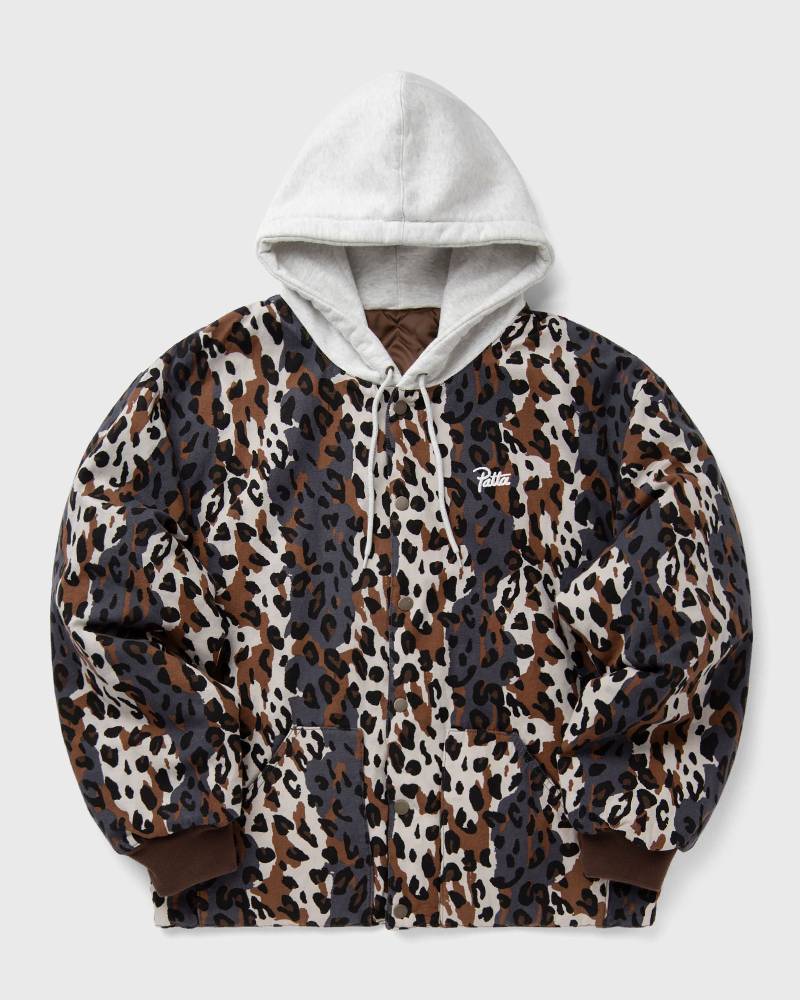 PATTA City Leopard Reversible Bomber Jacket men Denim Jackets multi in Größe:M von PATTA
