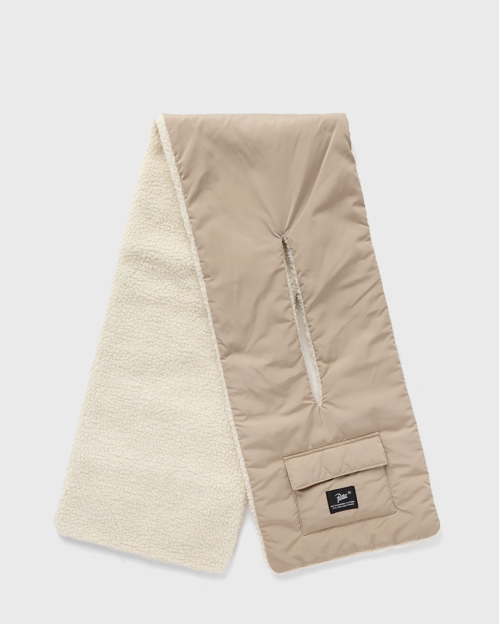 PATTA REVERSIBLE SHERPA FLEECE SCARF men Scarves beige in Größe:ONE SIZE von PATTA