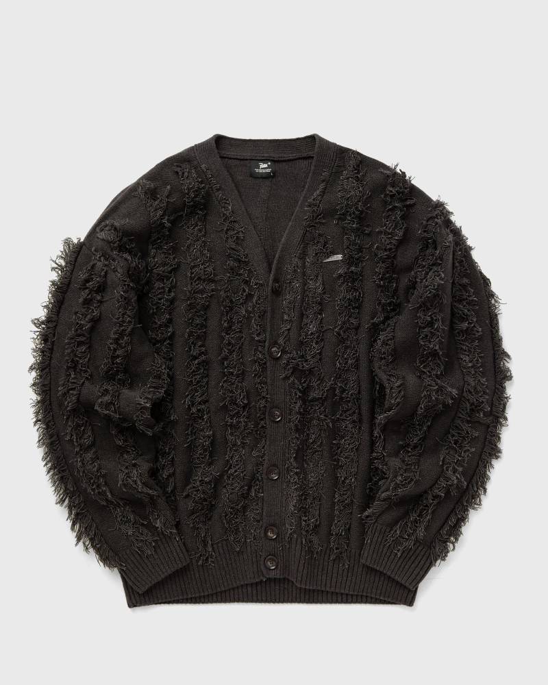 PATTA Fringed Knitted Cardigan men Pullovers black in Größe:L von PATTA