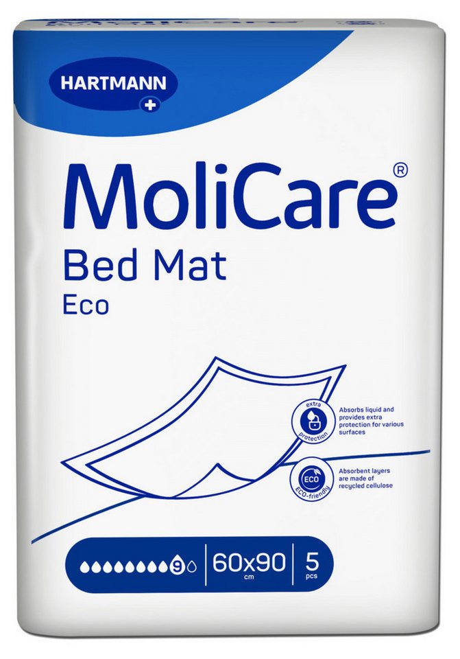 Inkontinenzauflage MoliCare® Bed Mat Eco 9 Tropfen 5 Stk 1x5 Stück PAUL HARTMANN AG von PAUL HARTMANN AG