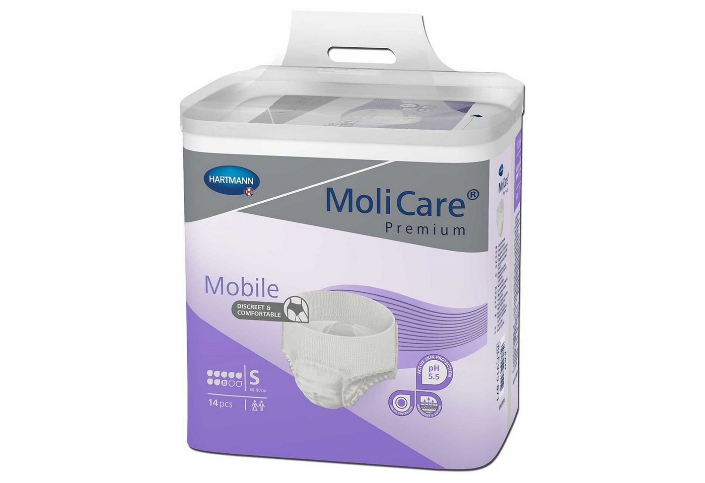 PAUL HARTMANN AG Inkontinenzboxer MoliCare® Premium Mobile 8 Tropfen - S 1x14 Stück (14-St) von PAUL HARTMANN AG