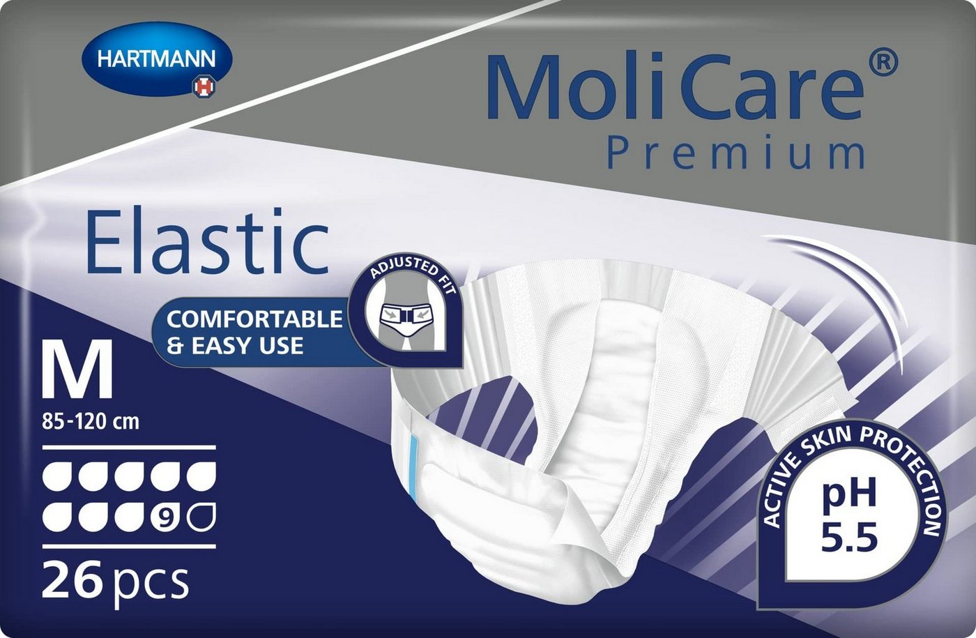 PAUL HARTMANN AG Wundpflaster MoliCare Premium Elastic 9 Tropfen, M, Packung von PAUL HARTMANN AG