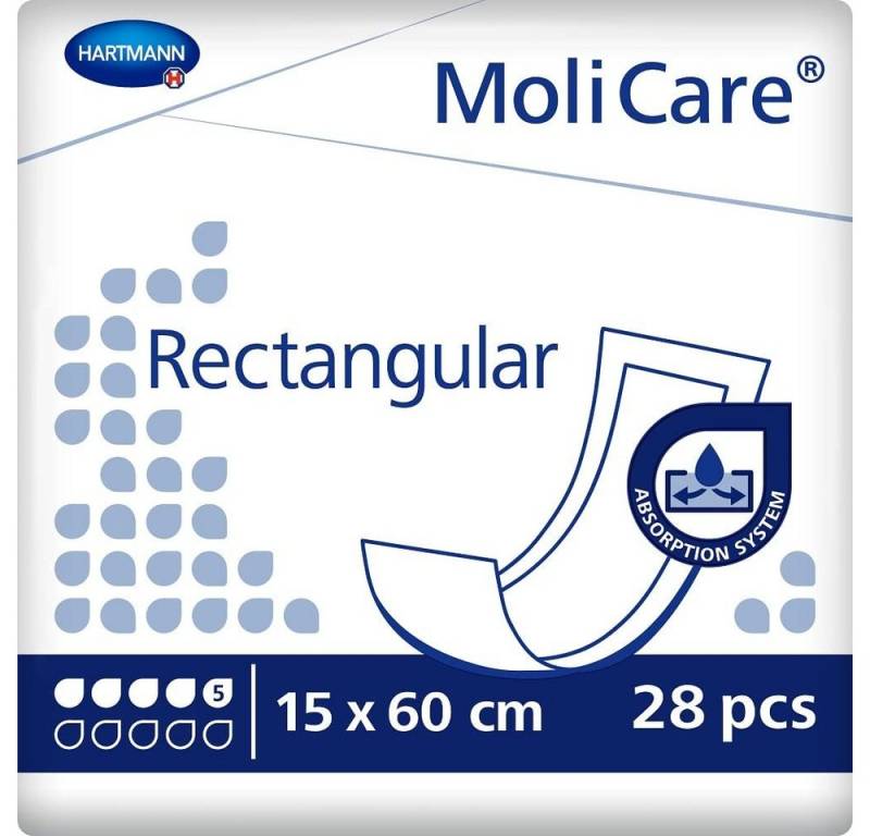 PAUL HARTMANN AG Inkontinenzslip MoliCare Rectangular 5 Tropfen, 15x60, Packung von PAUL HARTMANN AG