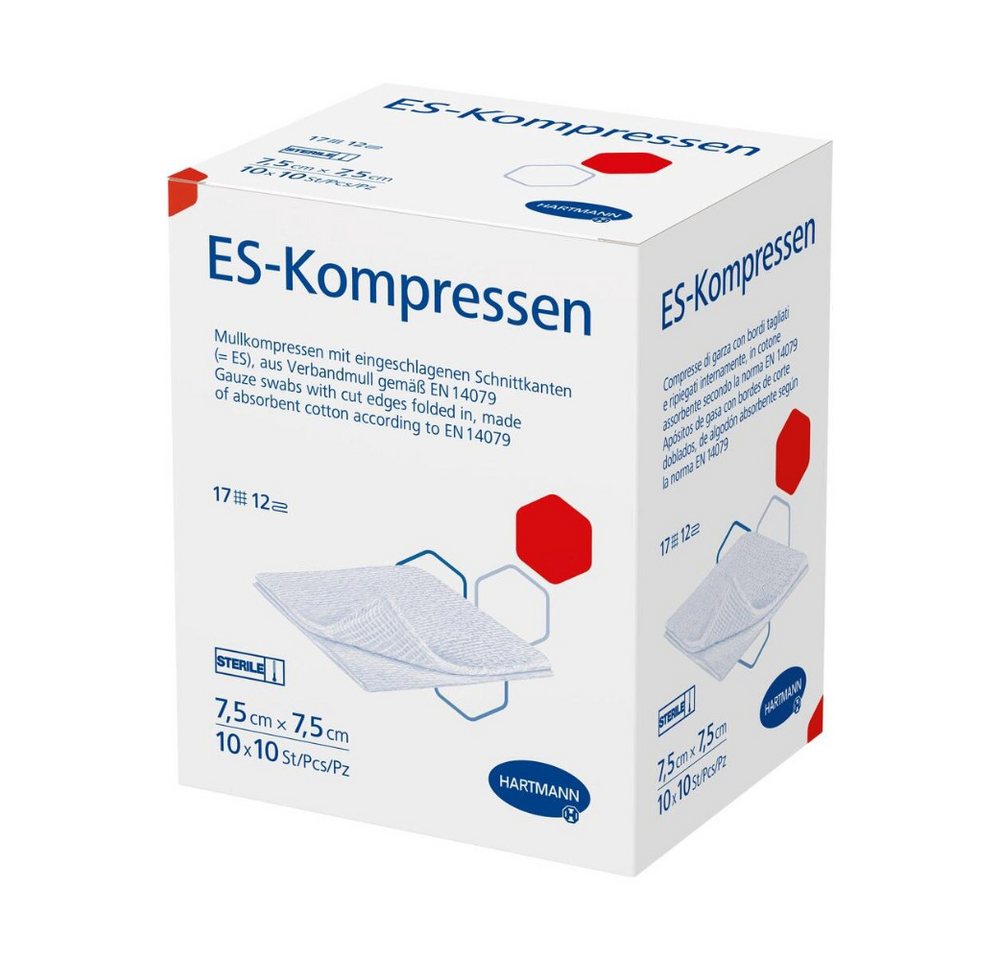 PAUL HARTMANN AG Kalt-Warm-Kompresse 10x Hartmann ES-Kompressen, steril 7,5 x 7,5 cm, Packung PAUL HARTMANN AG Kalt-Warm-Kompresse 10x Hartmann ES-Kompressen, steril 7,5 x 7,5 cm, Packung von PAUL HARTMANN AG