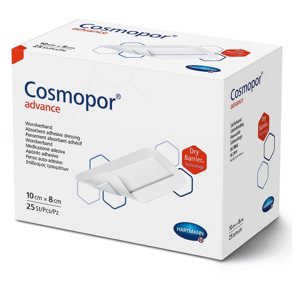 PAUL HARTMANN AG Wundpflaster Hartmann Cosmopor® Advance Wundverband 10x8 cm (1x von PAUL HARTMANN AG