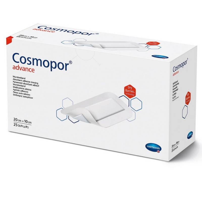 PAUL HARTMANN AG Wundpflaster Hartmann Cosmopor® Advance Wundverband 20x10 cm (1 von PAUL HARTMANN AG