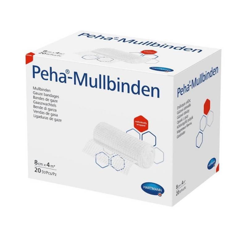 PAUL HARTMANN AG Wundpflaster Hartmann Peha®-Mullbinden 8 cm x 4 m - 1 Stück von PAUL HARTMANN AG