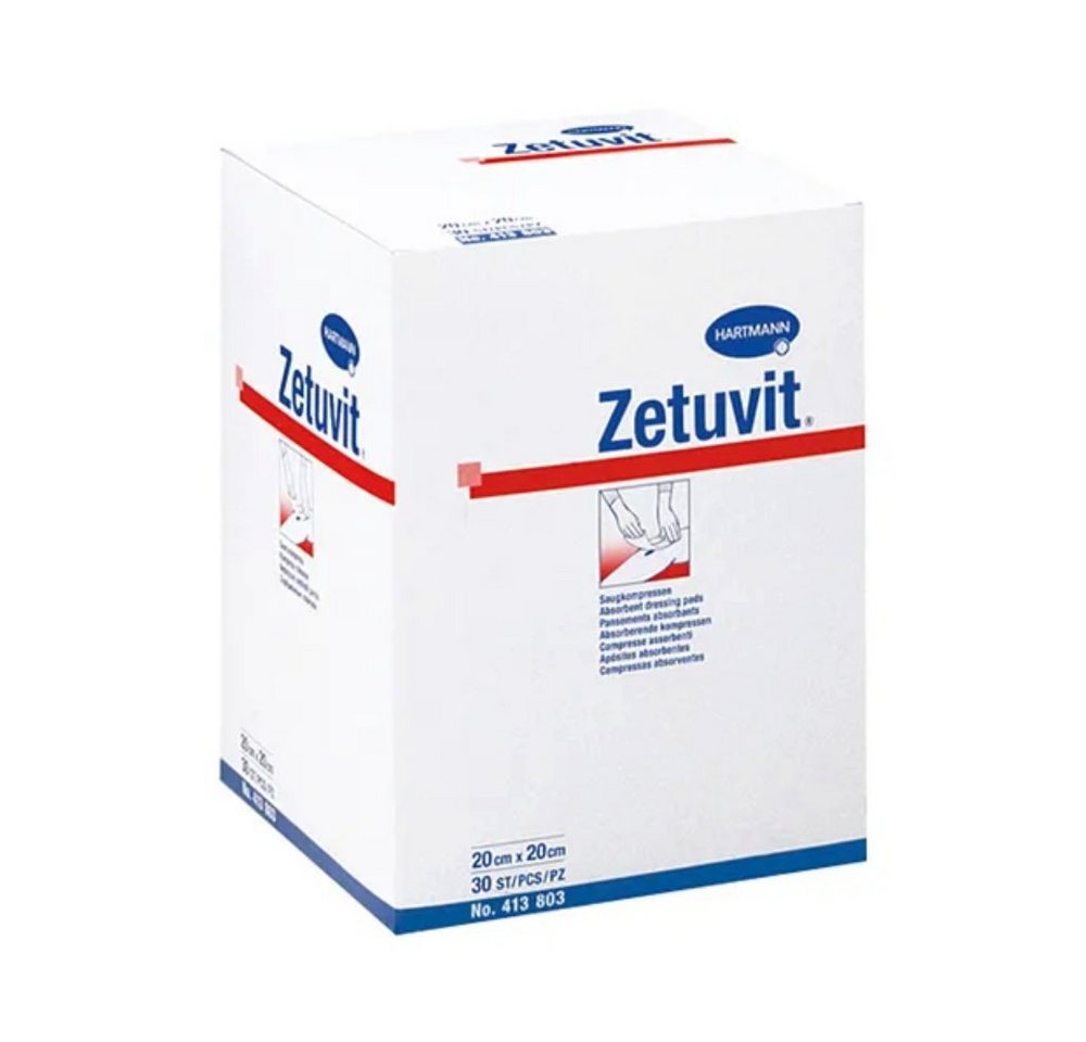 PAUL HARTMANN AG Wundpflaster Hartmann Zetuvit® Saugkompresse, 20 x 20 cm, unsteril, Packung von PAUL HARTMANN AG