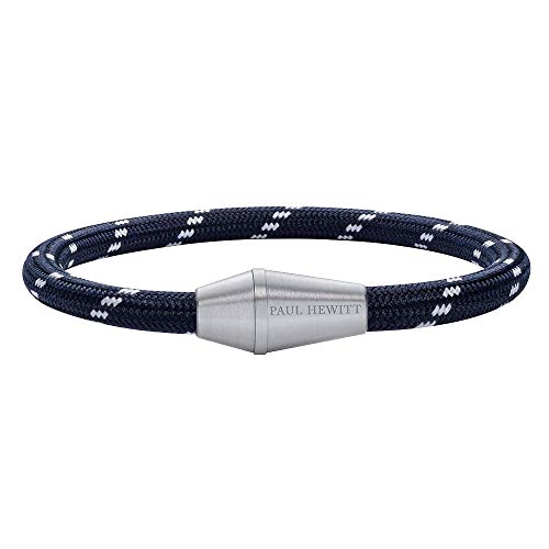 PAUL HEWITT Segeltau Armband Conic mit robustem Magnetverschluss in Bojenform aus gebürstetem Edelstahl in Silber von PAUL HEWITT