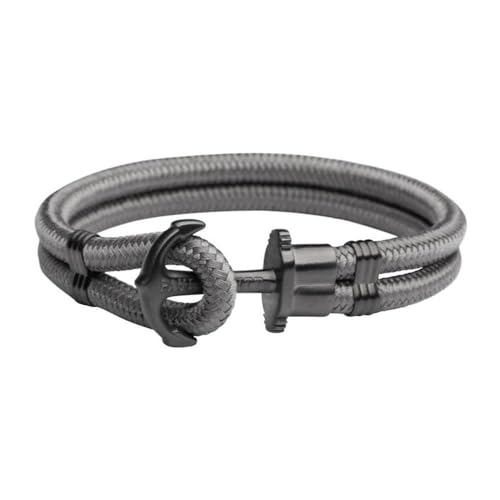 PAUL HEWITT Zweireihiges Phrep Armband Nylon, grau von PAUL HEWITT