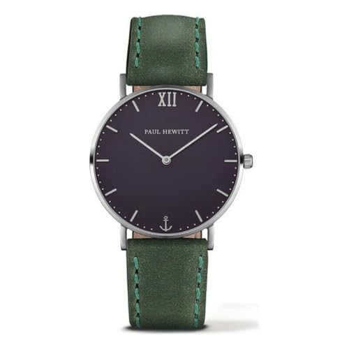 Paul Hewitt Unisex Analog Quarz Uhr mit Leder Armband PH-SA-S-St-B-12S von PAUL HEWITT
