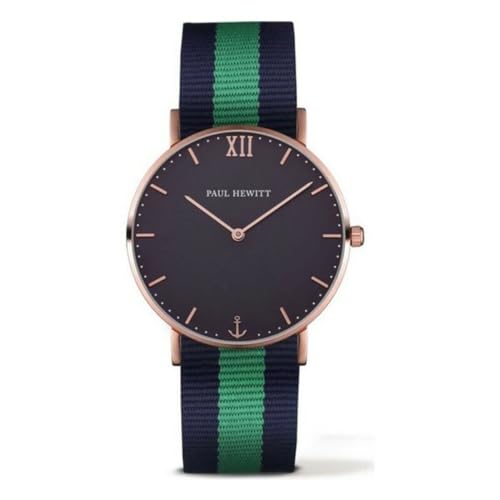 Paul Hewitt Unisex Analog Quarz Uhr mit Nylon Armband PH-SA-R-St-B-NG-20 von PAUL HEWITT