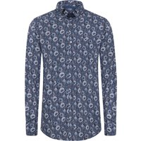 Paul & Shark Gemustertes Hemd mit Button-Down-Kragen in 42 von PAUL & SHARK