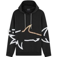 Paul & Shark Hoodie mit großem Hai-Motiv von PAUL & SHARK