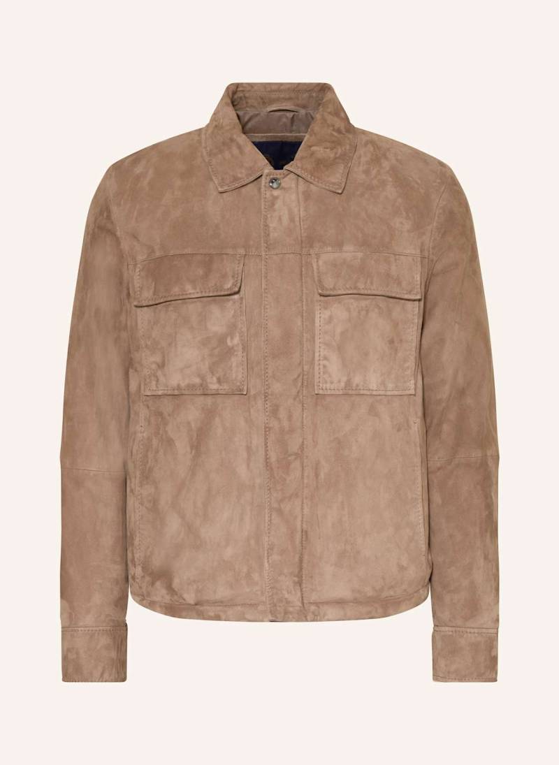 Paul & Shark Lederjacke braun von PAUL & SHARK