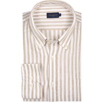 Paul & Shark Leinenhemd mit Streifen und Button Down-Kragen von PAUL & SHARK