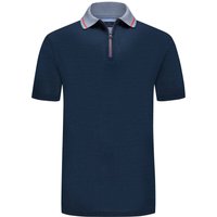 Paul & Shark Poloshirt mit kurzem Zip und Kontrast-Details am Kragen von PAUL & SHARK