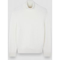 Paul & Shark Rollkragenpullover aus Schurwolle im Zickzack-Muster in 3XL von PAUL & SHARK