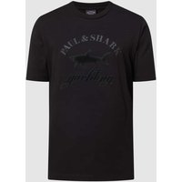 Paul & Shark T-Shirt mit Logo in Black, Größe S von PAUL & SHARK
